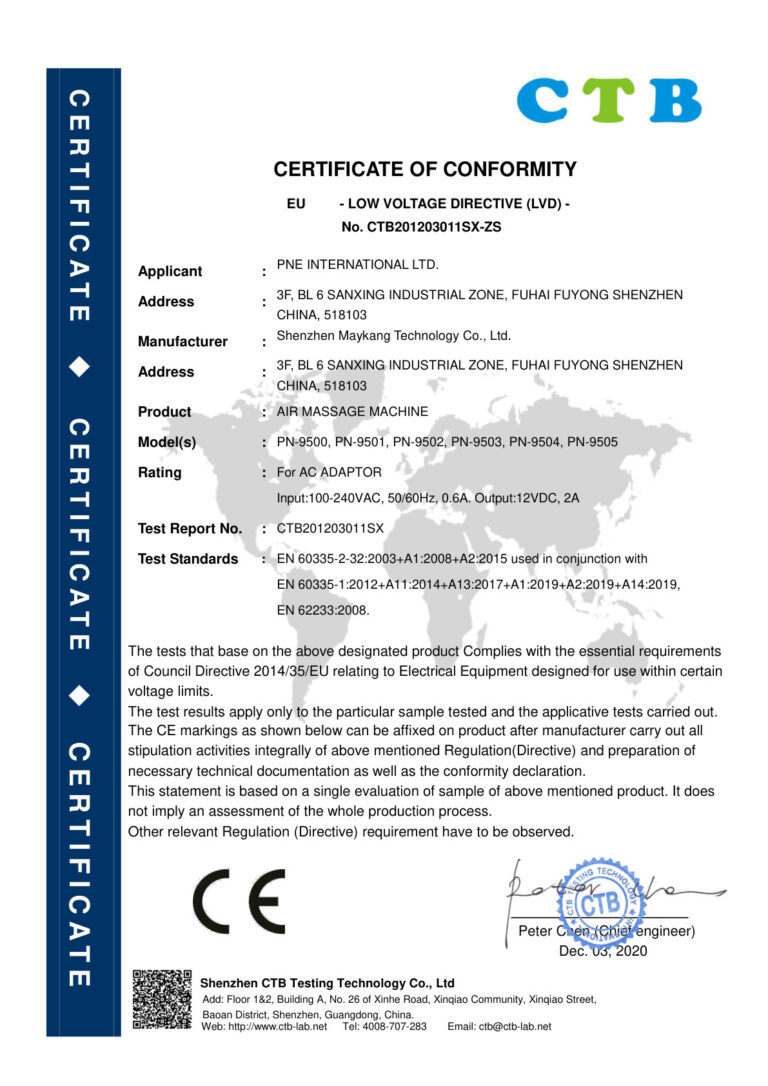 certificate 95 lvd