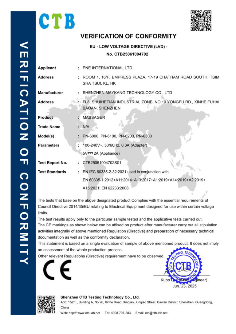 certificate ce lvd 6000